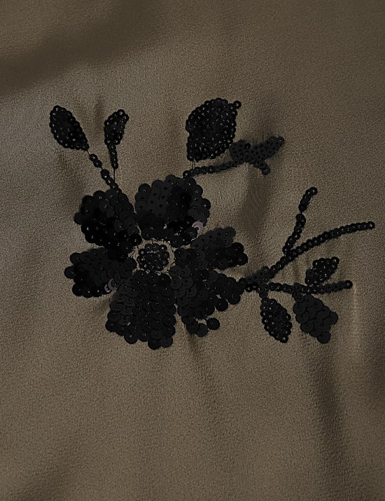 Midaxi-onderrok met lovertjes