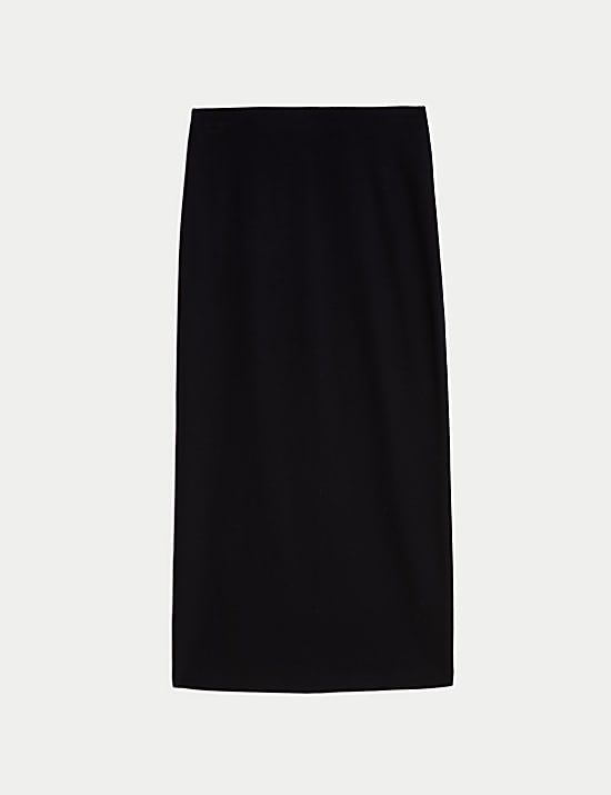 Marks Spencer Midi Pencil Skirt Black 8 REG