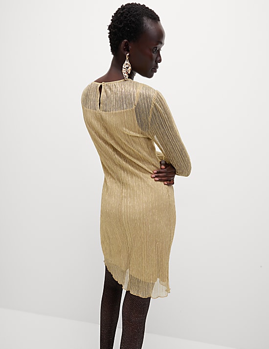 Lurex Sparkly Mini Column Dress