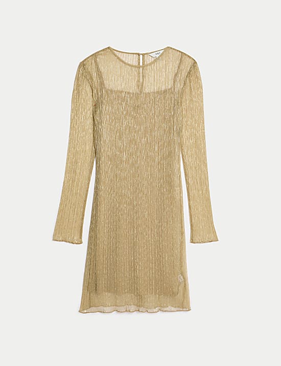 Lurex Sparkly Mini Column Dress