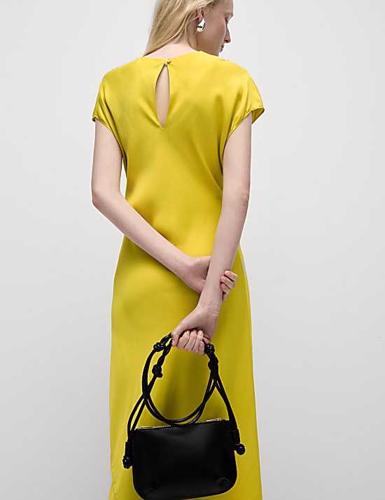 Round Neck Midaxi Column Dress