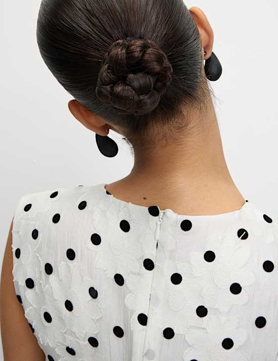 Polka Dot Mini Shift Dress