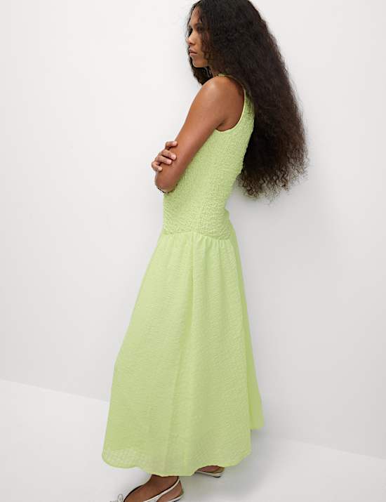 Ζέρσεϊ μίντι φόρεμα