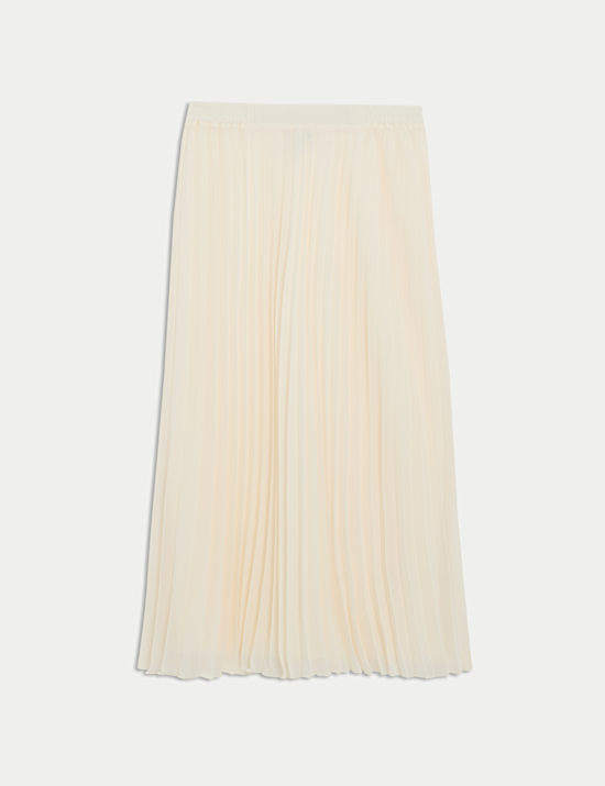 Plissé Pleated Midaxi Skirt