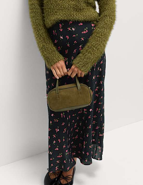 Floral Midaxi A-Line Skirt