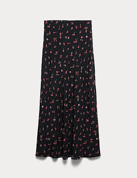 Floral Midaxi A-Line Skirt