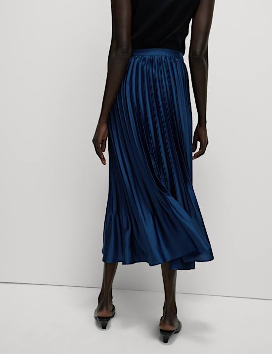 Pleated Midaxi Skirt