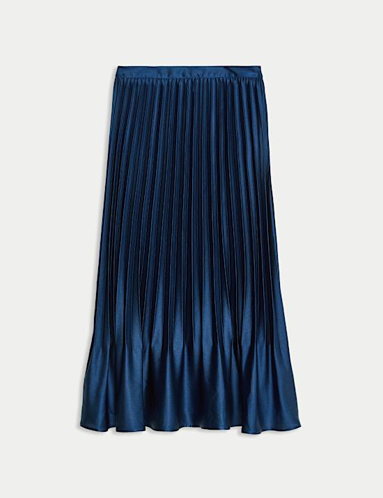 Pleated Midaxi Skirt