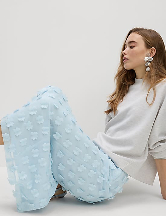 Embellished Midaxi Column Skirt