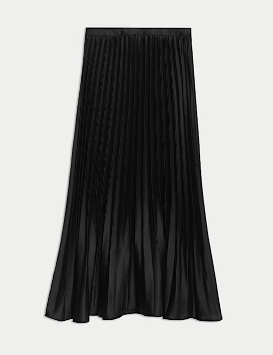 Pleated Midaxi Skirt