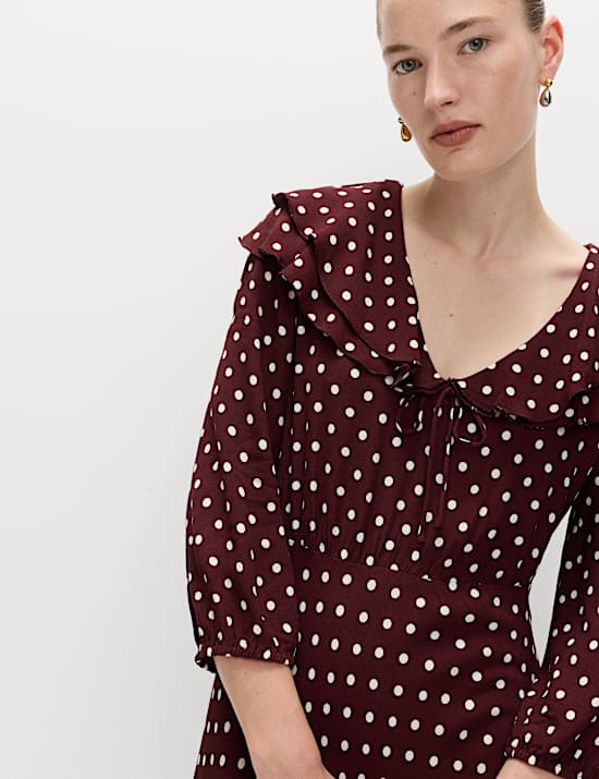 Polka Dot Midaxi Tea Dress