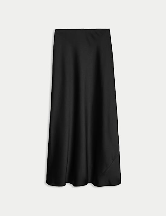 Satin Midaxi Slip Skirt