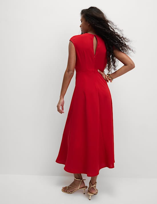 Midaxi Waisted Dress