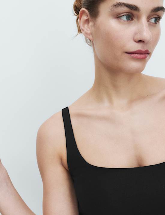 Bh-hemdje met wijde, ronde hals en Secret Support&trade;