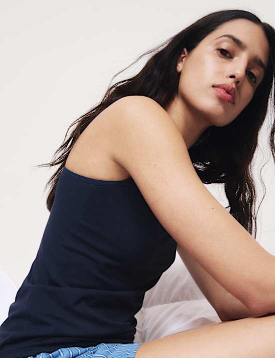 3pk Cotton Rich Strappy Vests