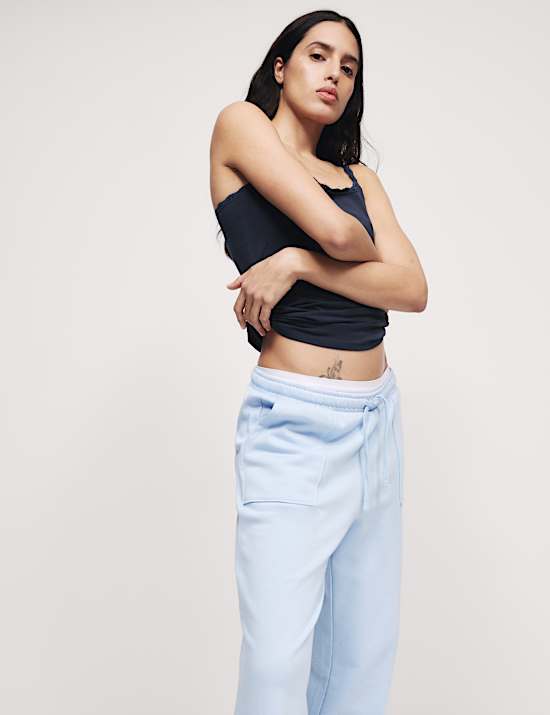 3pk Cotton Rich Lace Trim Vests