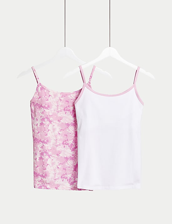 Εφηβικά βαμβακερά φανελάκια με Secret Support™, σετ των 2