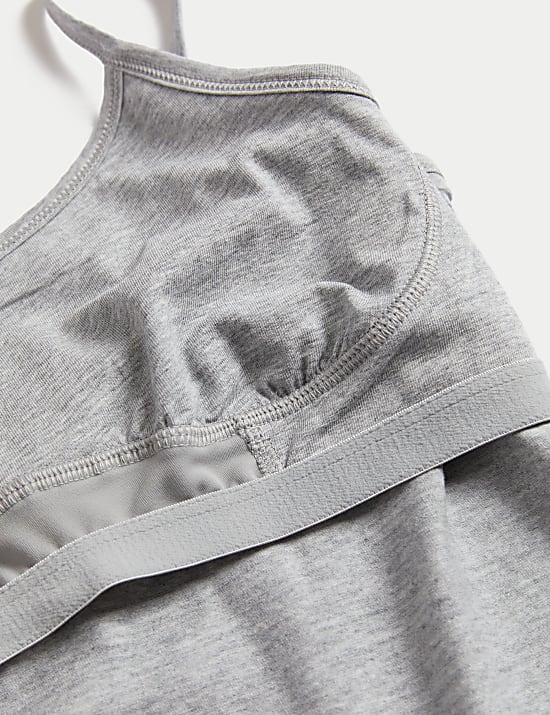 2pk Teen Cotton with Stretch Secret Support&trade; Vests