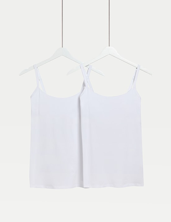 2pk Cotton Rich Secret Support™ Vests