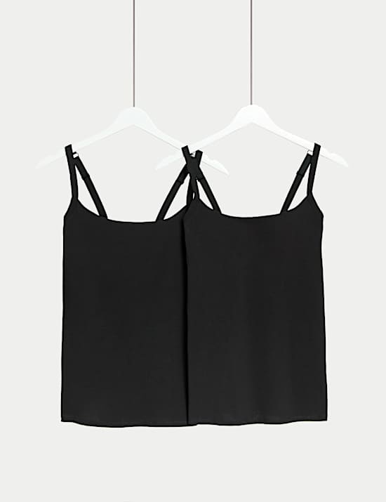 2pk Cotton Rich Secret Support Vests F+