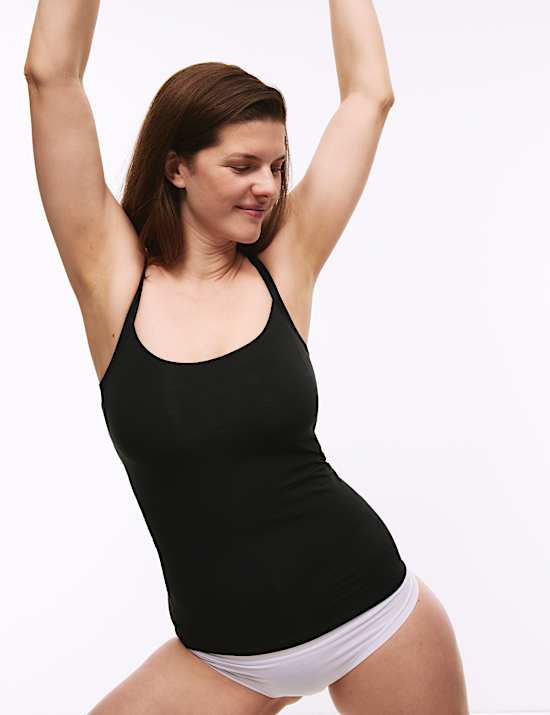 2pk Cotton Rich Secret Support Vests F+