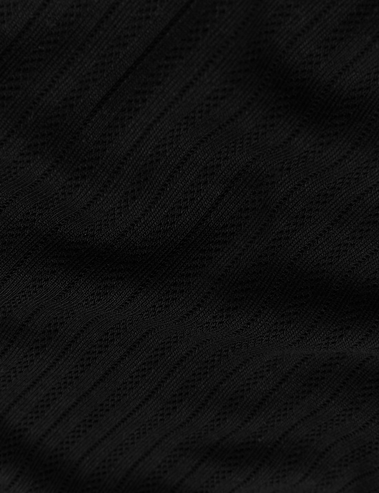 2pk Medium Warm Thermal Short Sleeve Pointelle Tops