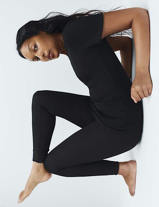 Medium Warmth Thermal Pointelle Leggings