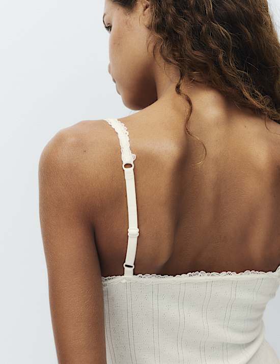 2 Pack Thermal Pointelle Strappy Vests