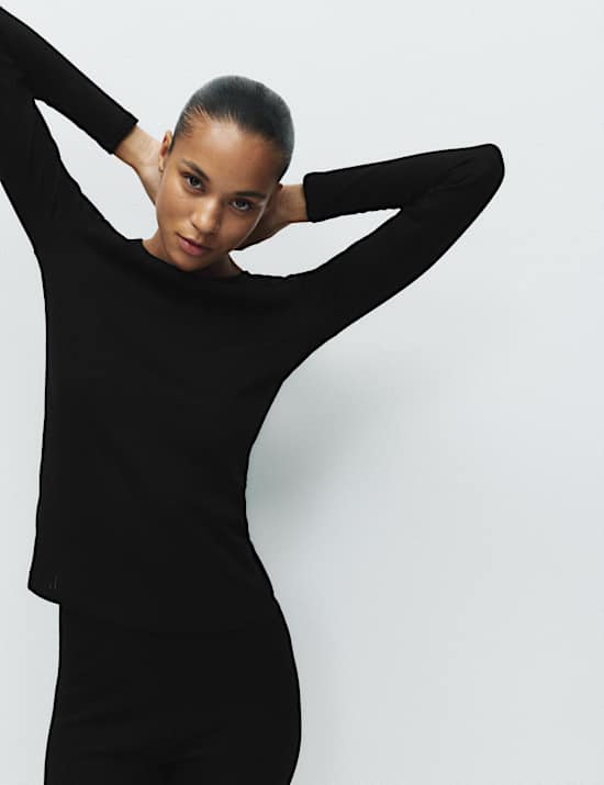 2 Pack Thermal Pointelle Long Sleeve Top
