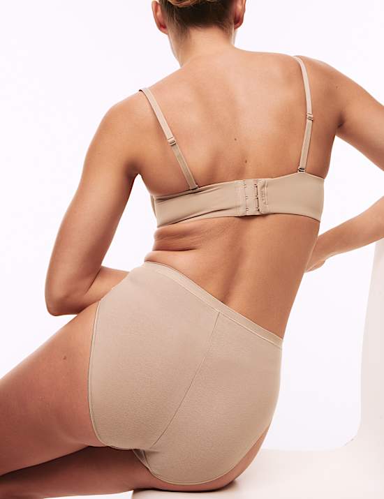 2pk Amelia Lace Cotton Rich Shaping Knickers