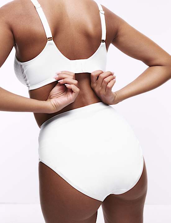 2pk Amelia Lace Cotton Rich Shaping Knickers