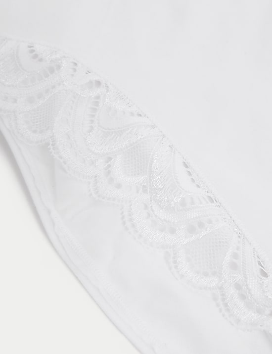 2pk Amelia Lace Cotton Rich Shaping Knickers