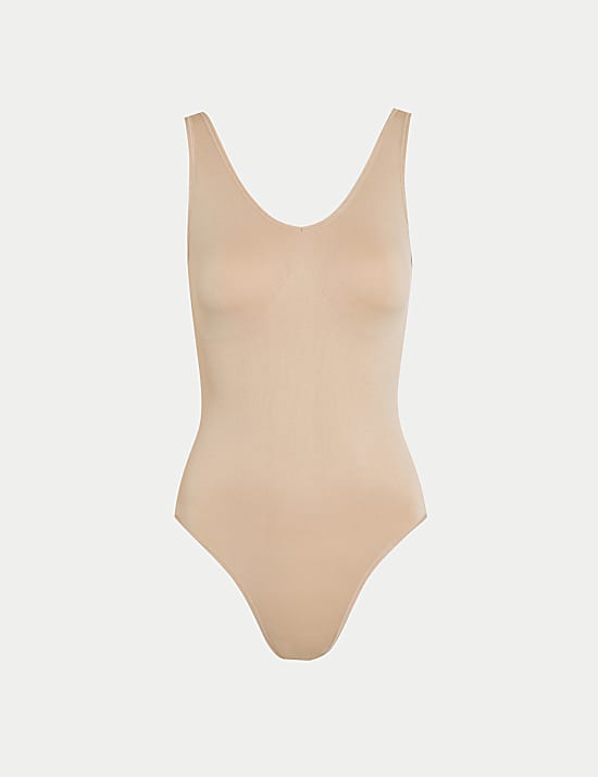 Body effet sculptant sans couture à maintien léger