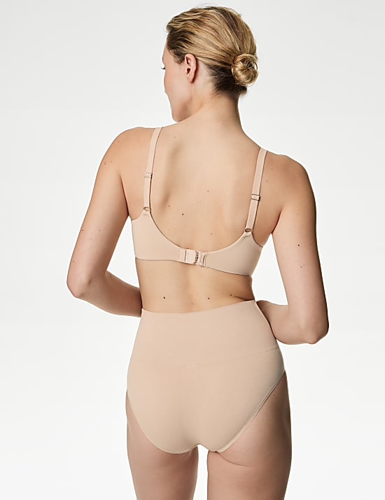 Σλιπ ελαφριάς σύσφιξης με ψηλό κόψιμο στους γοφούς χωρίς ραφές σε σετ των 2