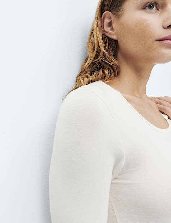 2 pak Pakaian Dalam Musim Dingin Atasan Lengan Panjang Heatgen™