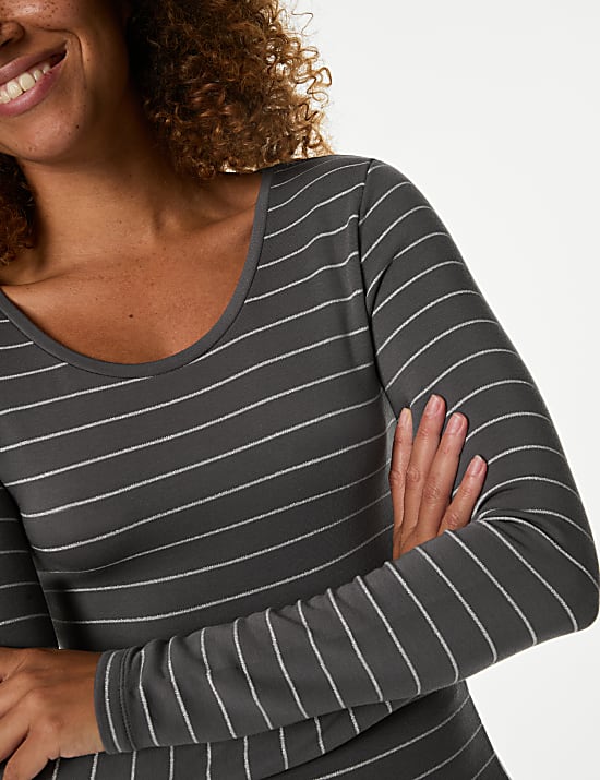 Ισοθερμικό ριγέ φανελάκι Heatgen™ μέτριας θερμότητας