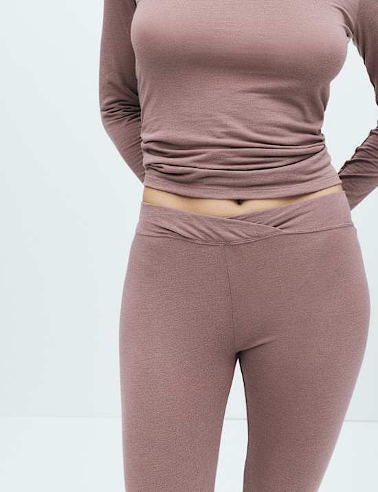 Modal Rich Thermal Leggings with Cashmere