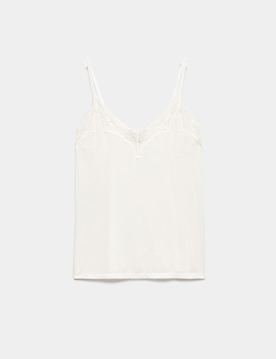 Modal Rich Thermal Vest Top with Cashmere