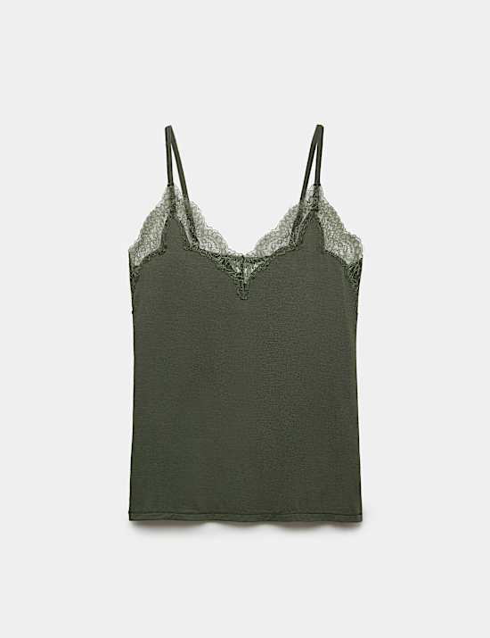 Modal Rich Thermal Vest Top with Cashmere