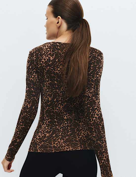 Lot de 2 tops thermiques Heatgen&trade; &agrave; d&eacute;collet&eacute; rond