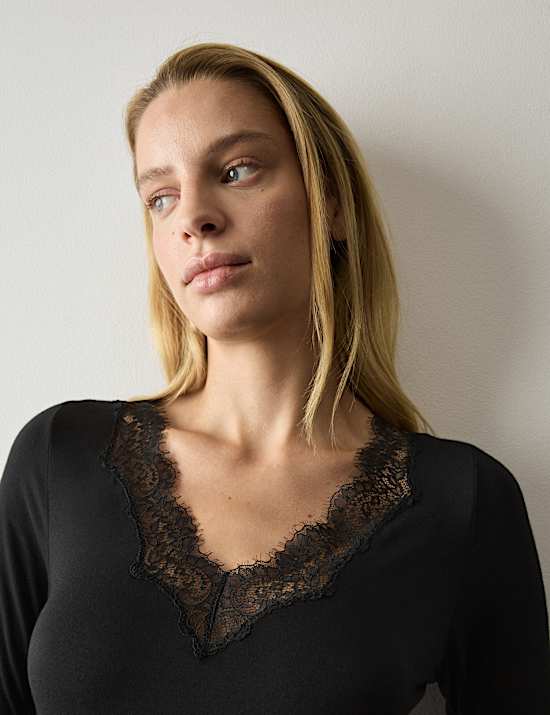 Modal Rich Thermal Top with Cashmere