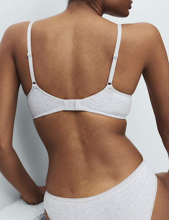 3pk Wired Plunge T-Shirt Bras A-E