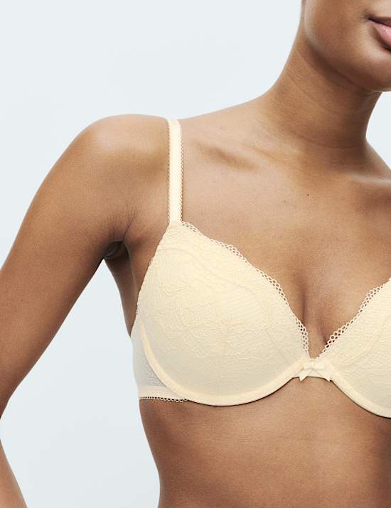 2 Pack Jasmine Lace Wired Plunge Bras (A-E)