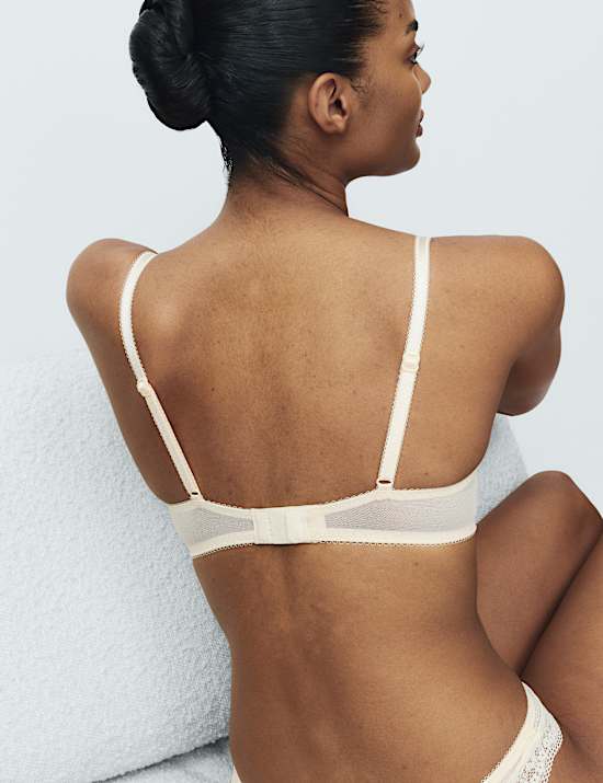 2 Pack Jasmine Lace Wired Plunge Bras (A-E)