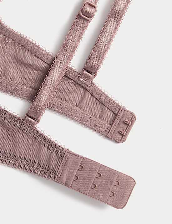 מארז 2 חזיות Jasmine עם מחשוף עמוק, ברזלים ותחרה (מידות A-E)