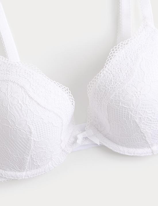 2 Pack Jasmine Lace Wired Plunge Bras (A-E)