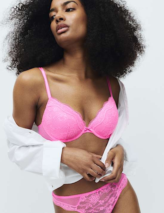 Bra Plunge Berkawat Renda Jasmine Cup A-E