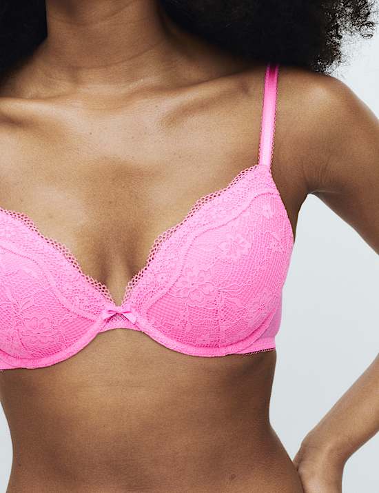 Bra Plunge Berkawat Renda Jasmine Cup A-E