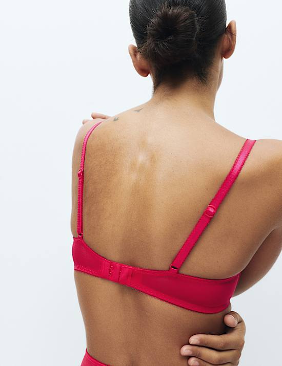 Jasmine Lace Wired Plunge Bra A-E