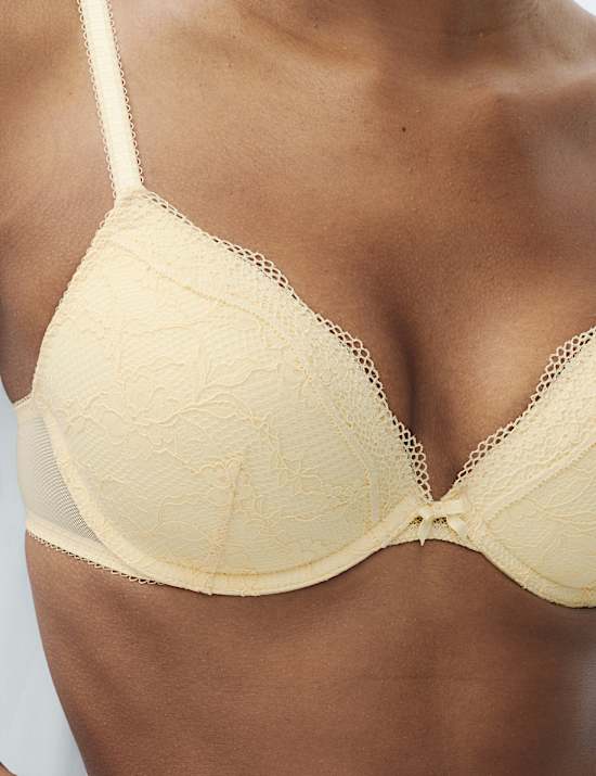 Soutien-gorge plongeant &agrave; armatures en dentelle Jasmine, bonnets A &agrave; E